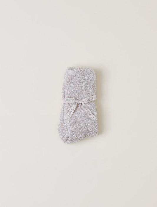 CozyChic® Heathered Socks | Stone/White