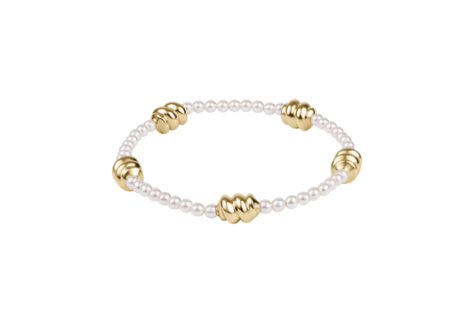 Admire Gold 3mm Pearl Bracelet