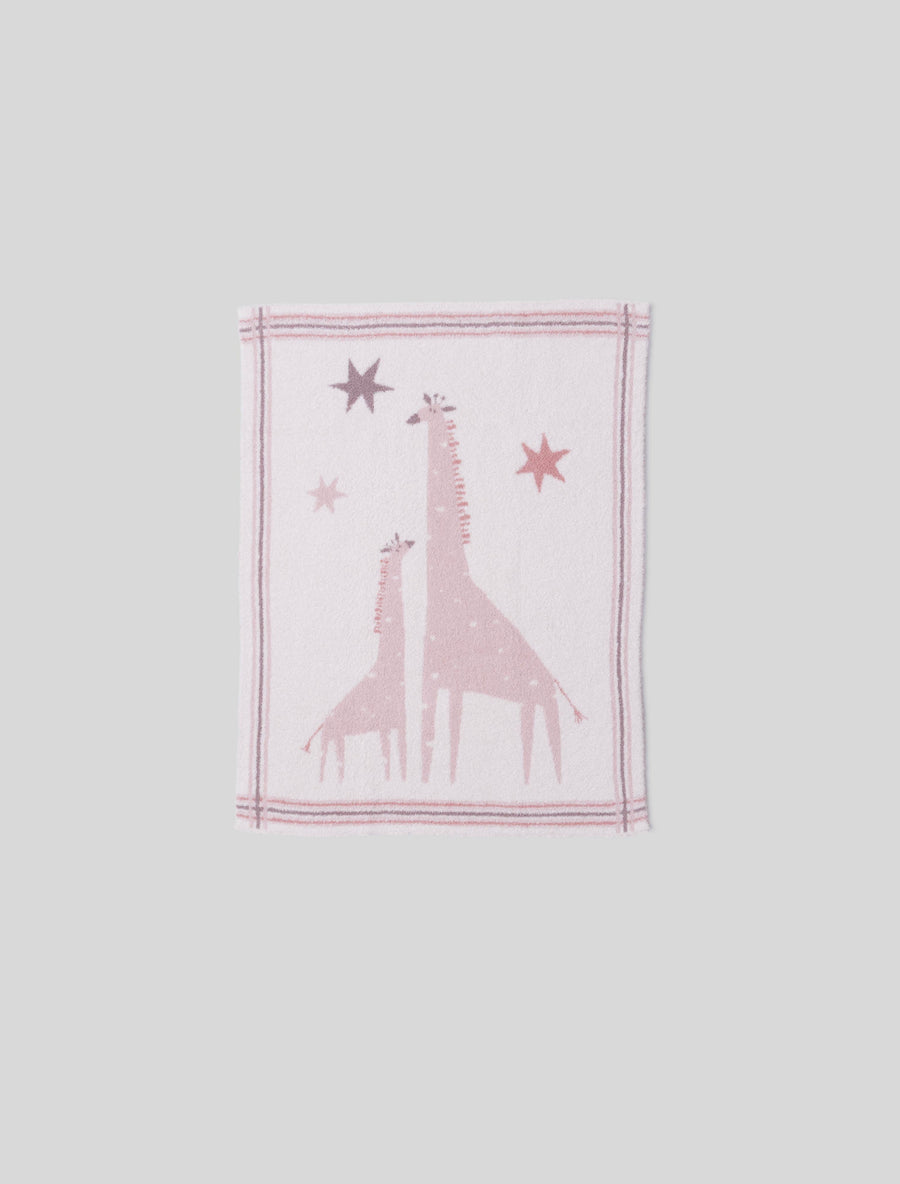 CozyChic® Giraffe Stroller Blanket | Dusty Rose