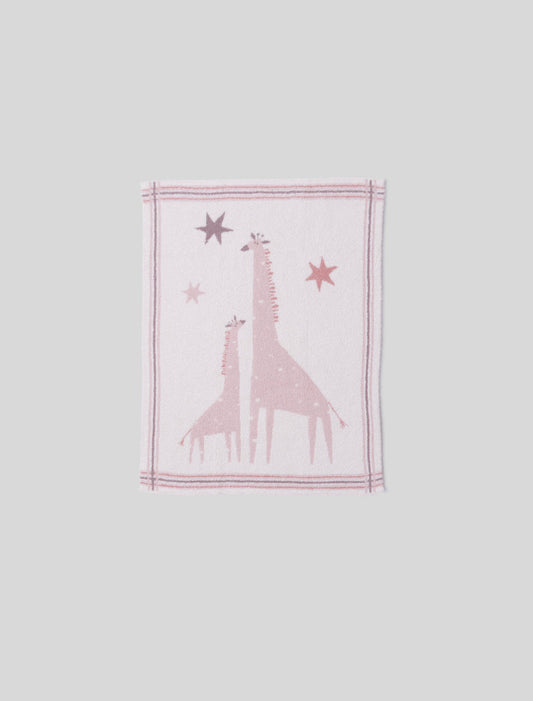 CozyChic® Giraffe Stroller Blanket | Dusty Rose