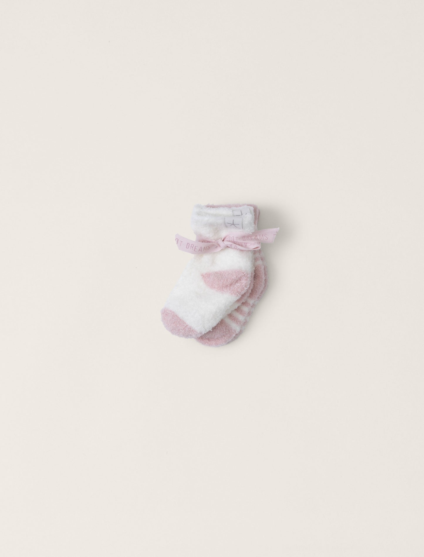 CozyChic Lite Baby Heart Sock Set | Pink Peonie/Pearl