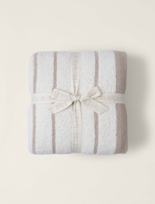 CozyChic® Border Stripe Throw | Sahara/Cream