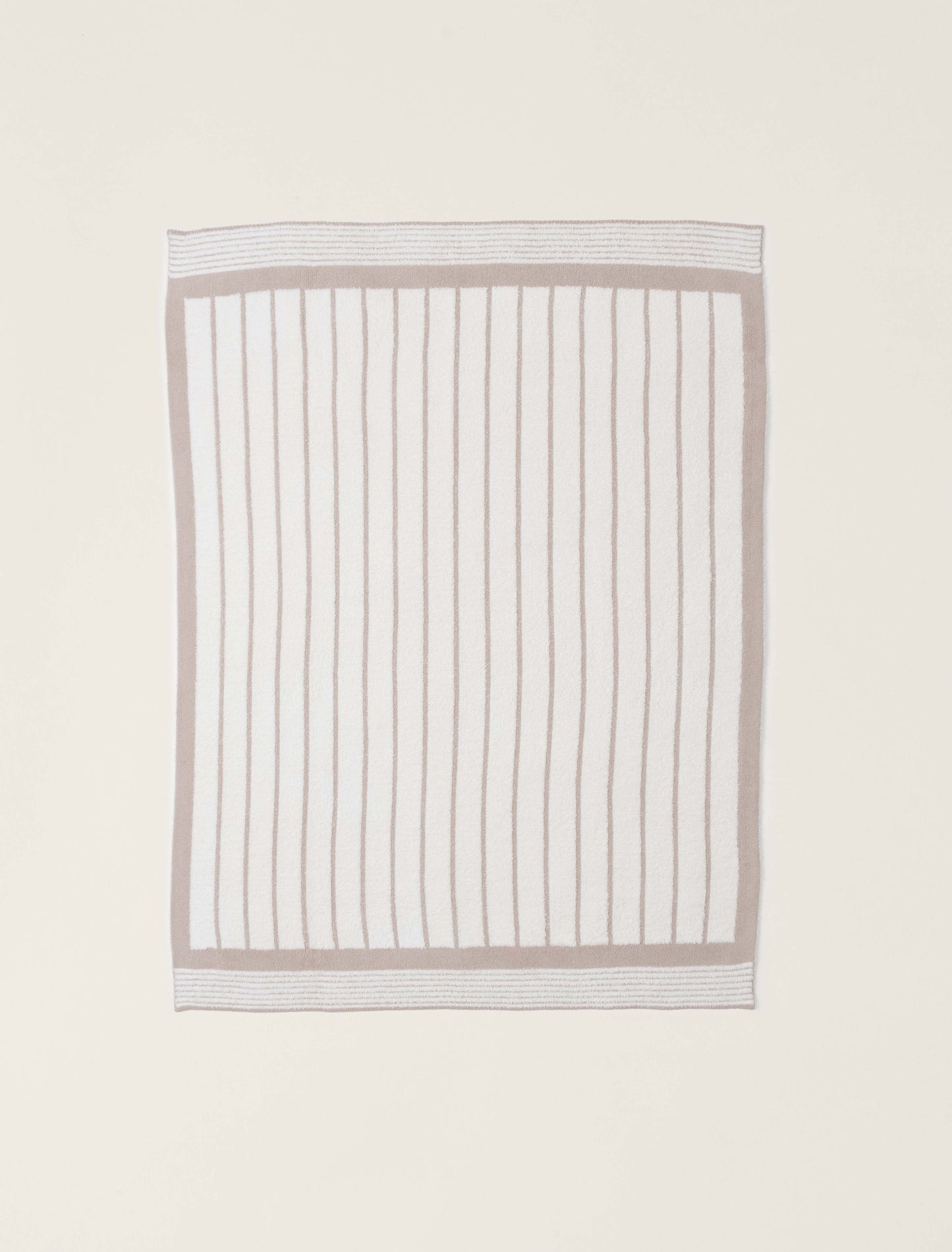 CozyChic® Border Stripe Throw | Sahara/Cream