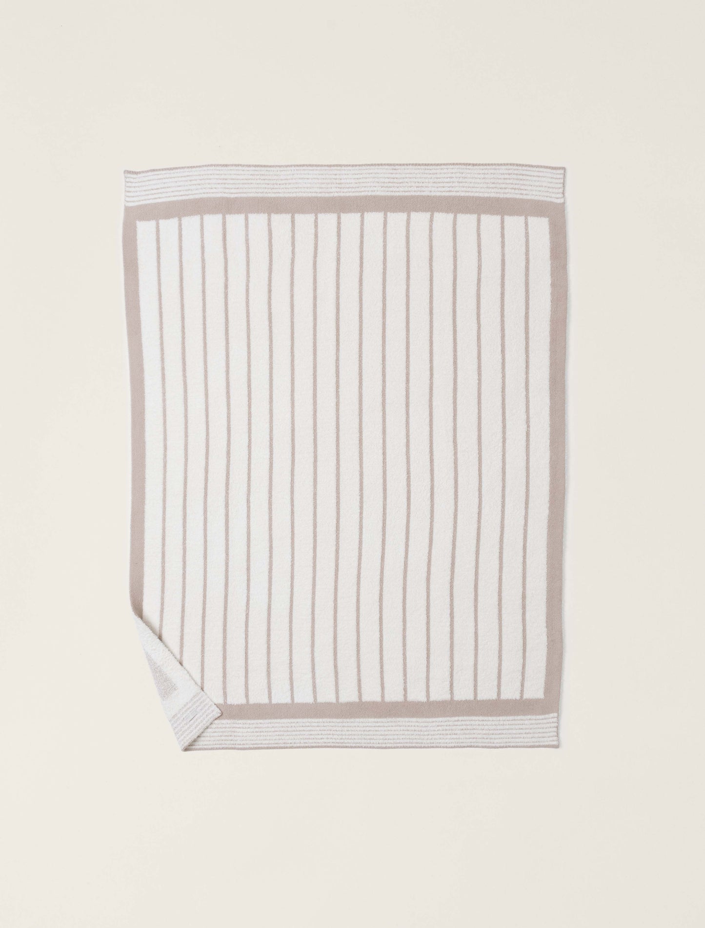 CozyChic® Border Stripe Throw | Sahara/Cream