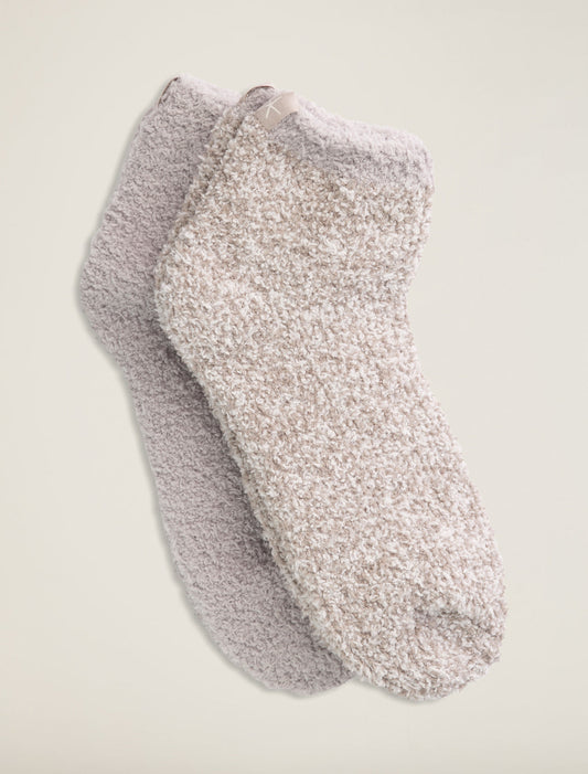 CozyChic® 2 Pair Tennis Socks | Oyster/Multi