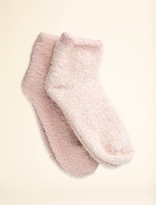 CozyChic® 2 Pair Tennis Socks | Dusty Rose/Multi