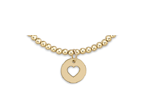 Extends | Classic Gold 3mm Bead Bracelet | Love Gold Disc