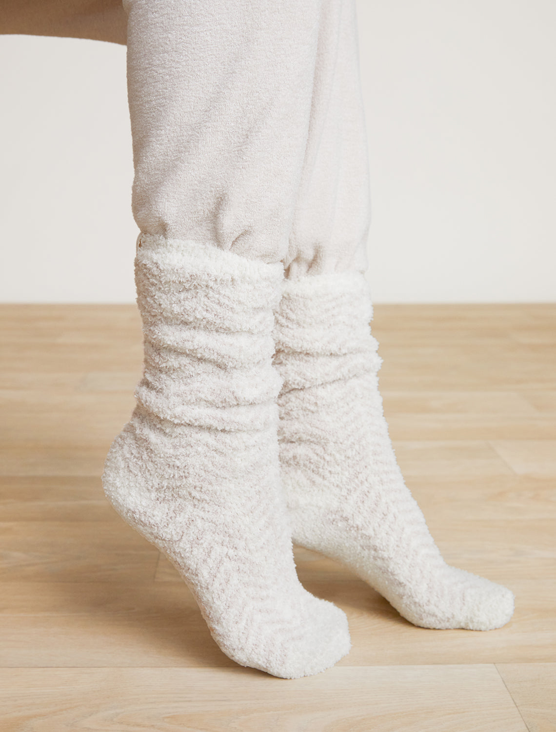 CozyChic Women's Herringbone Socks | Cream/Stone