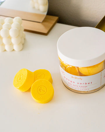 Mini Bath Fizzies | Mango Sorbet