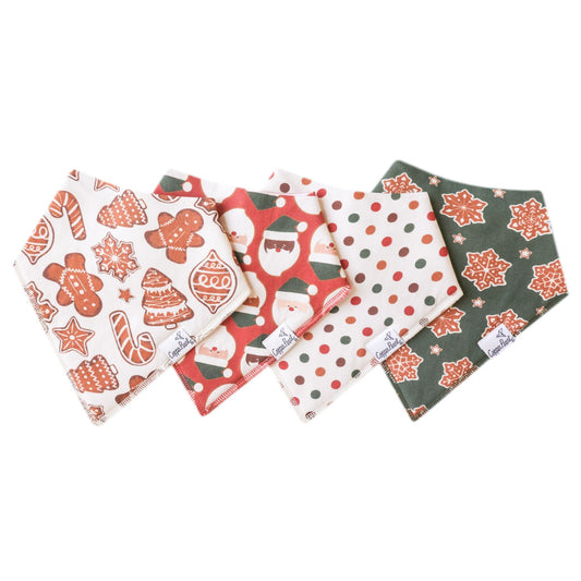 Baby Bandana Bib Set | Gingerbread