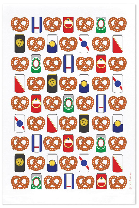 Beer & Pretzels Hand Towel