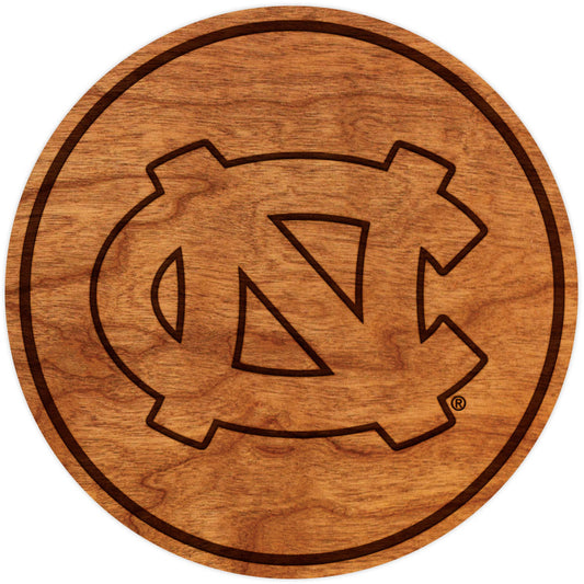 UNC Interlocked NC Cherry Coaster