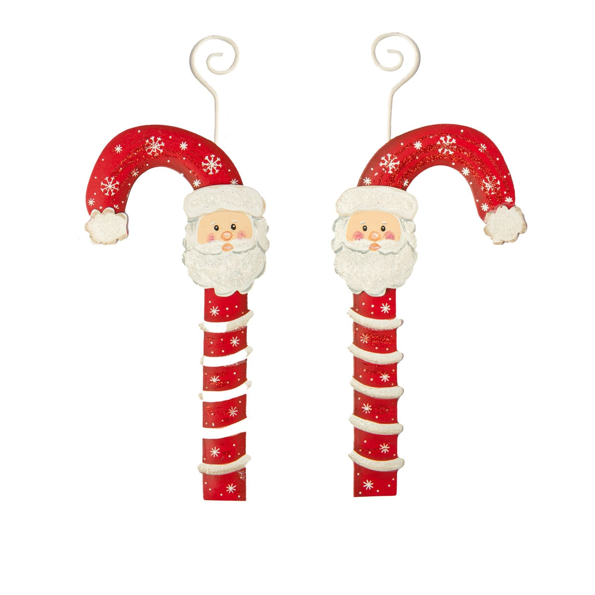 Santa Candy Cane Ornaments | Assorted Styles