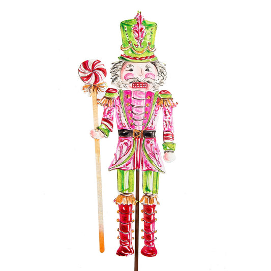 Metal Stake/Decor | Pink Nutcracker