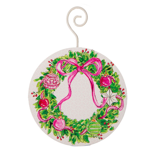 Pink Wreath Ornament