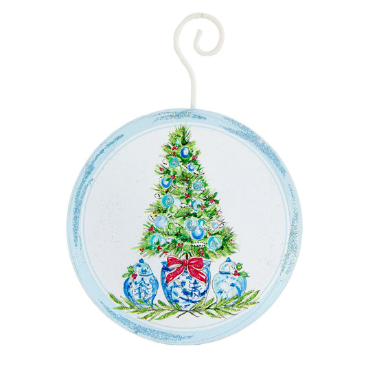 Round Blue Tree Ornament