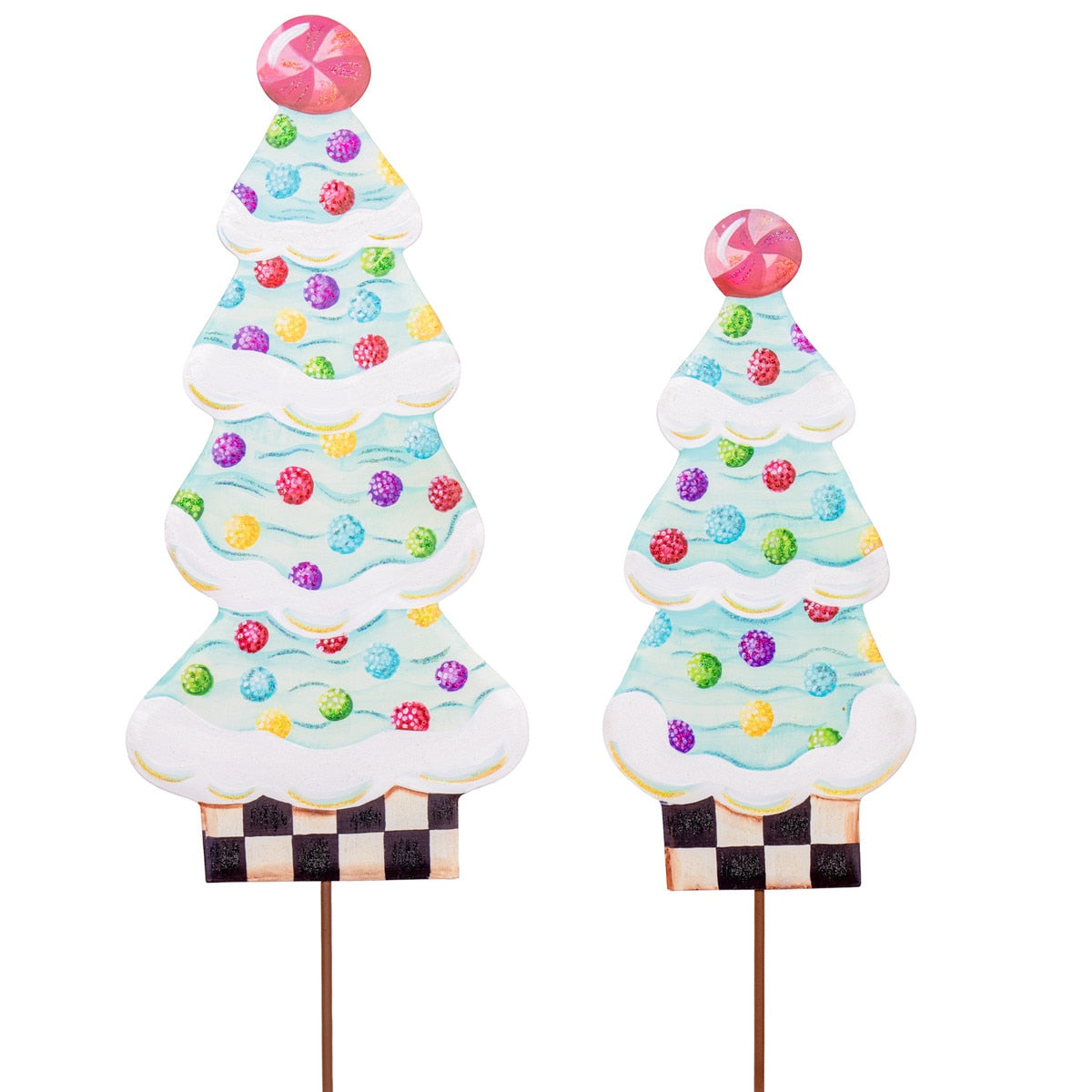 Metal Stake/Decor | Gingerbread Trees | Assorted Sizes
