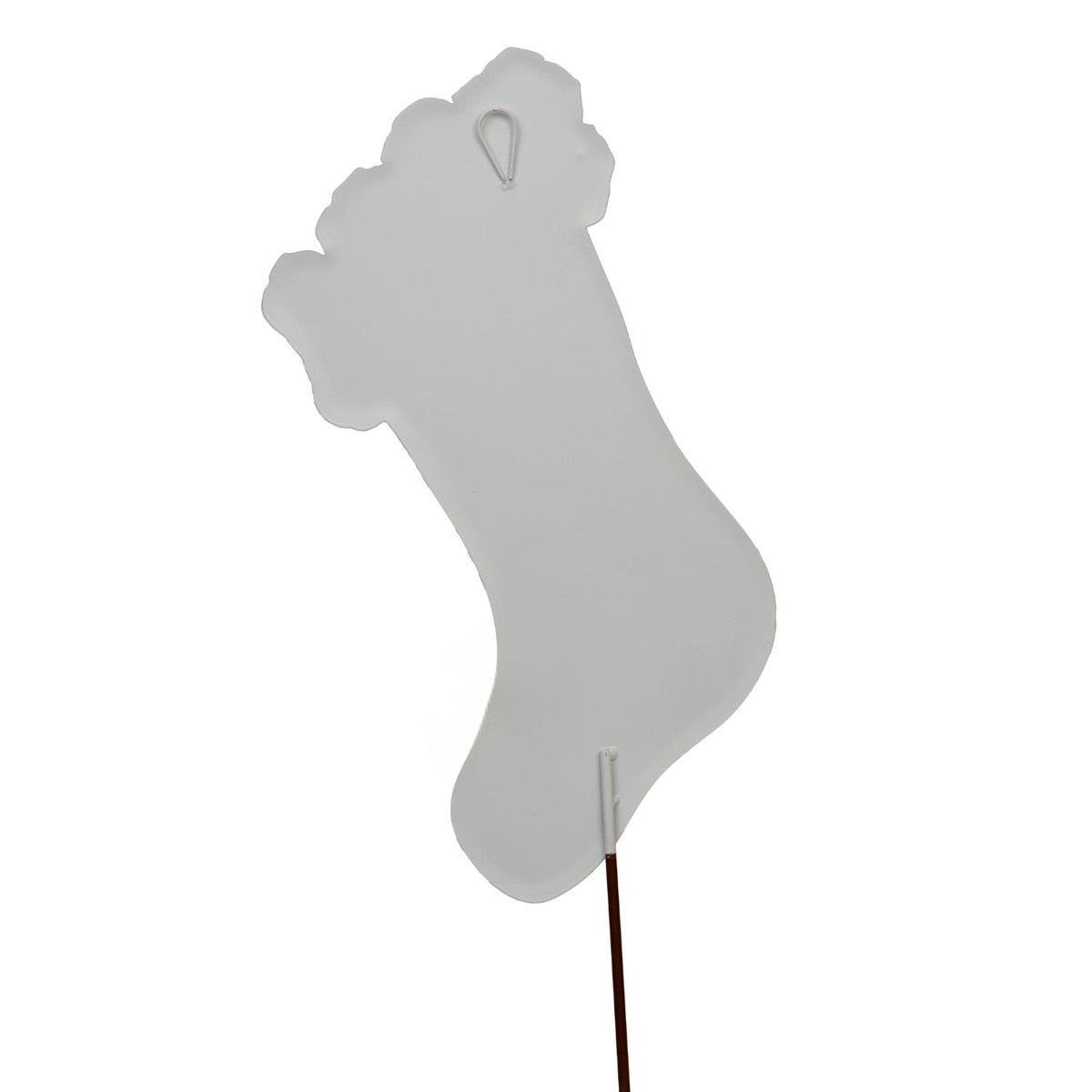 Metal Stake/Decor | Pink Fanciful Rose Stocking