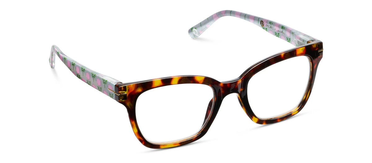 Peepers x Laura Park | Buzzworthy | Tortoise/Marigold Ticking Stripe PinkPink