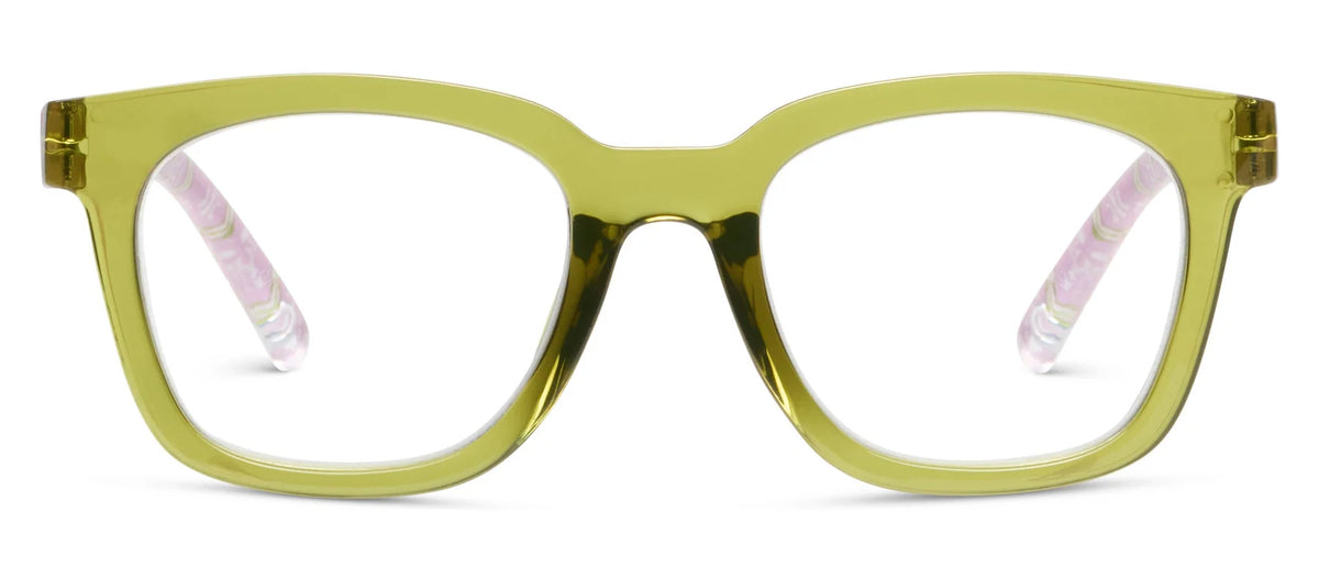 Peepers x Laura Park | To the Max | Green/Rosemary Stripe Pink