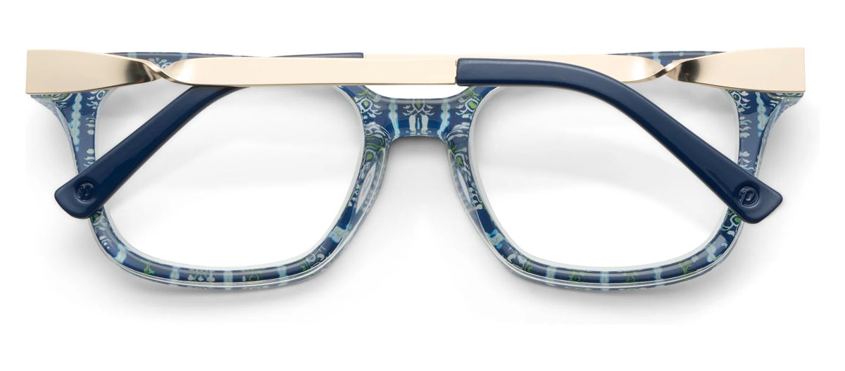 Peepers x Laura Park | Side Bar | Navy/Rosemary Strip Indigo