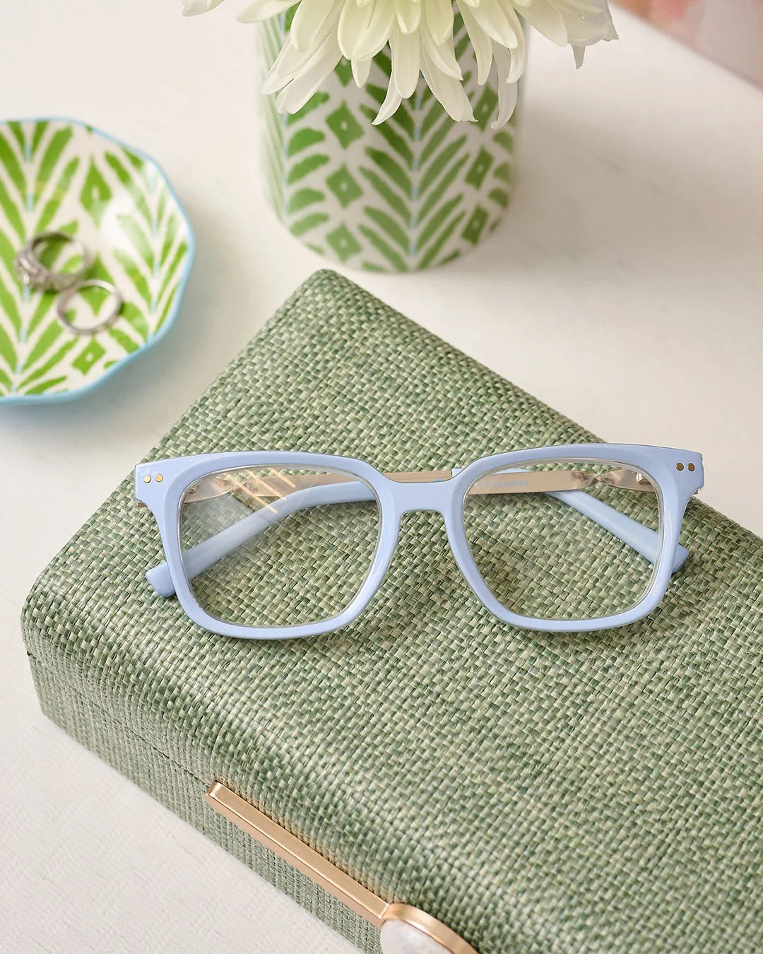Peepers x Laura Park | Side Bar | Light Blue/Rosemary Strip Lavender