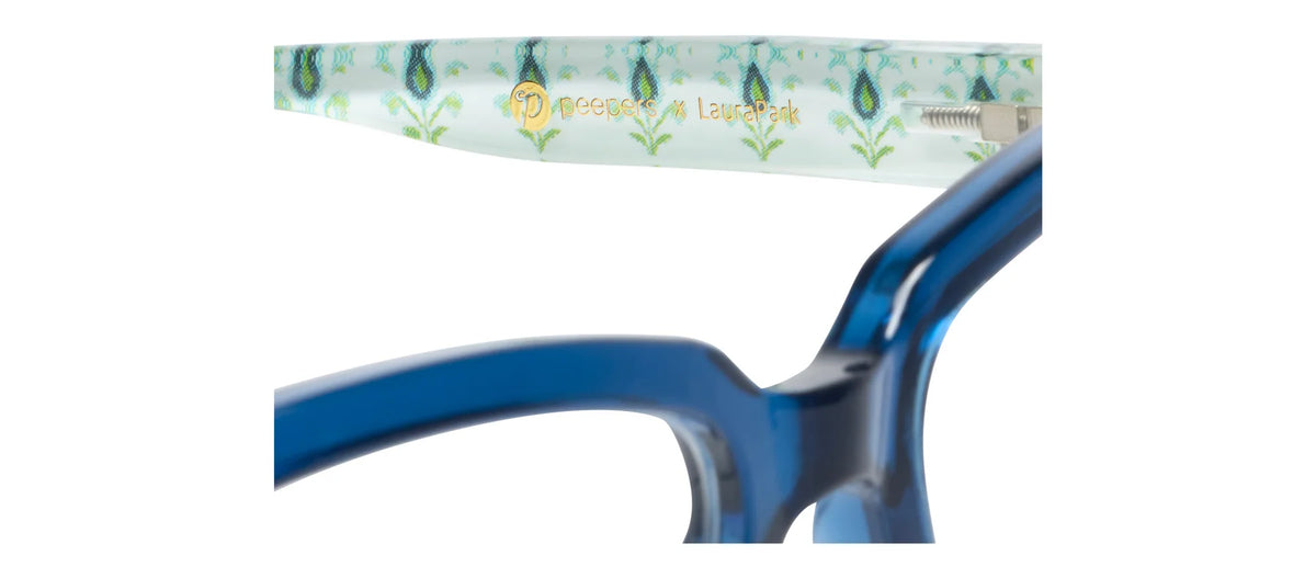 Peepers x Laura Park | Siren | Deep Blue/Rosemary White