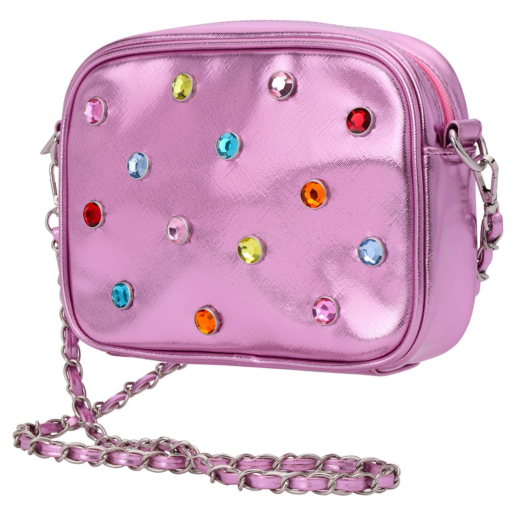 Pink Candy Gem Crossbody