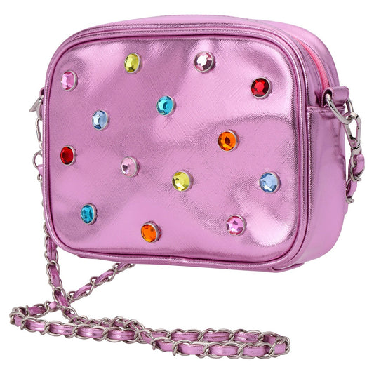 Pink Candy Gem Crossbody