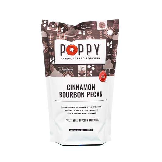 Cinnamon Bourbon Pecan Poppy Popcorn