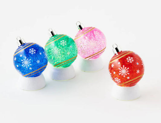Color Swirl Waterglobe | Ornament | BLUE