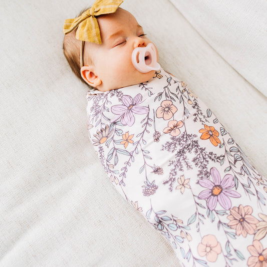 Knit Swaddle Blanket | Flora