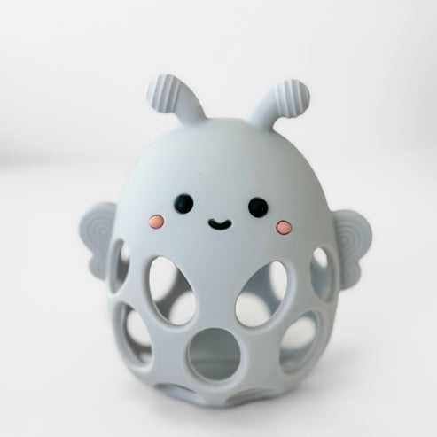 Honey Bee Teether | Whisper Gray