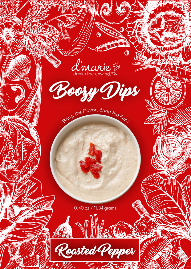 Boozy Dips | Roasted Pepper