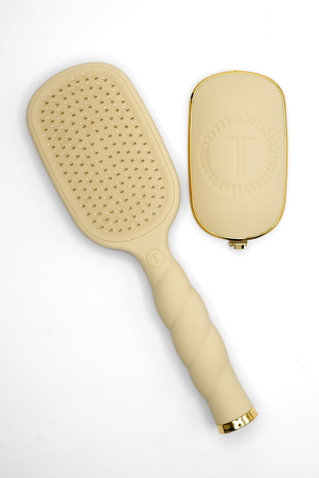 Teleties | Detangler Brush for Thick Hair | Tan
