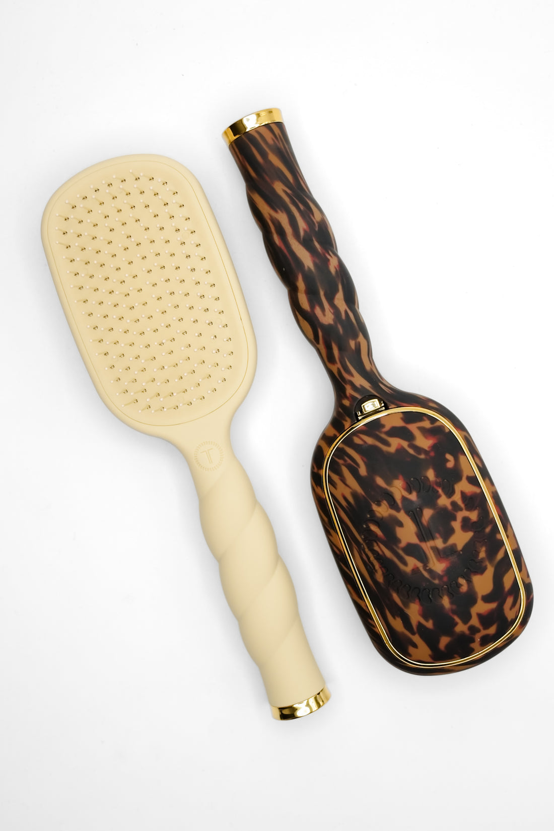Teleties | Detangler Brush for Thick Hair | Tan