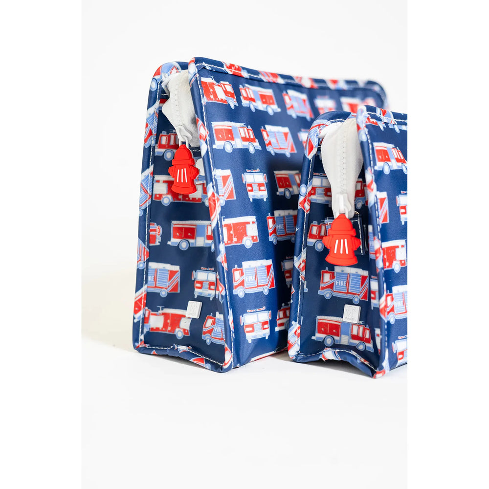 Small Roadie Zip Pouch | Fire Engines