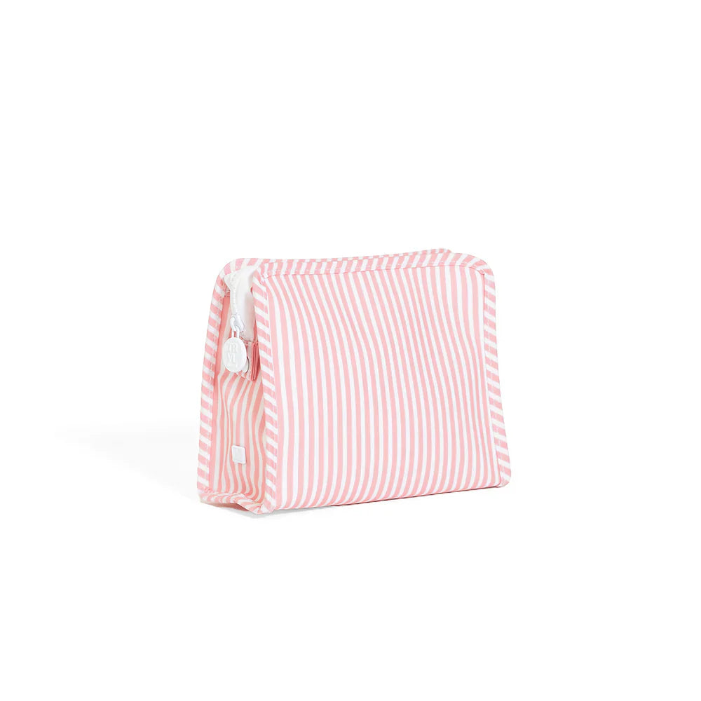 Medium Roadie Zip Pouch | Pimlico Stripe Pink