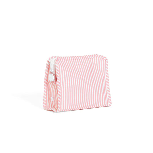 Medium Roadie Zip Pouch | Pimlico Stripe Pink