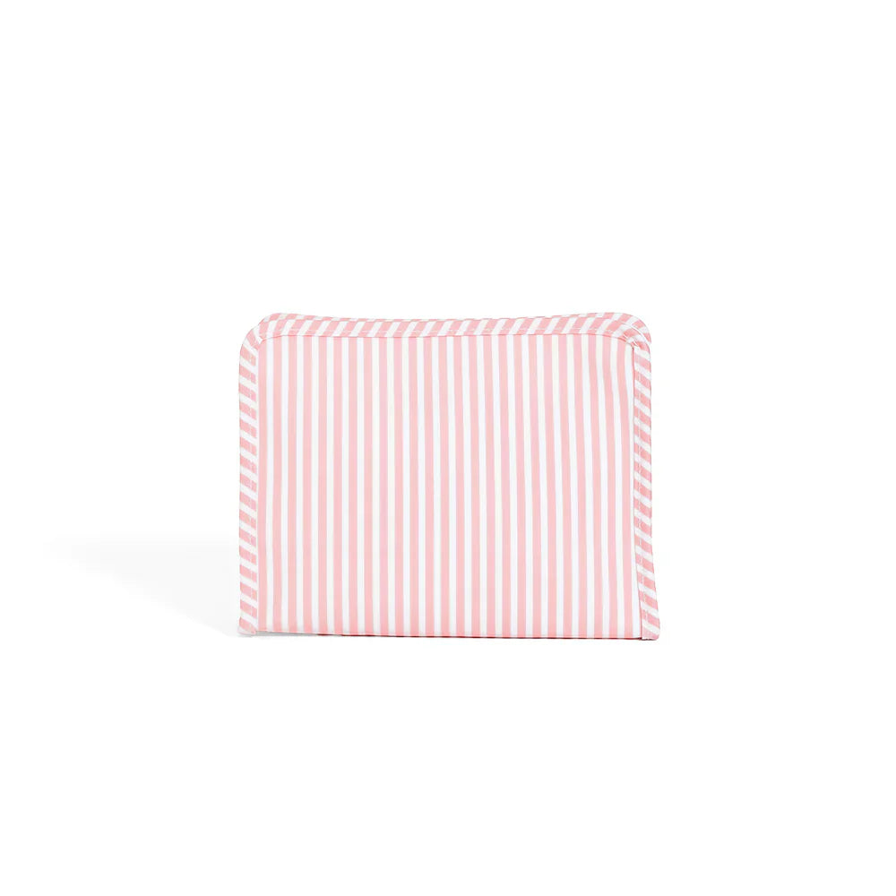 Medium Roadie Zip Pouch | Pimlico Stripe Pink