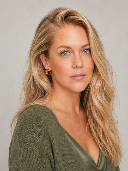 Tortoise Small Hoop Earring