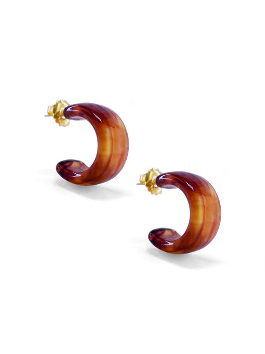 Tortoise Small Hoop Earring