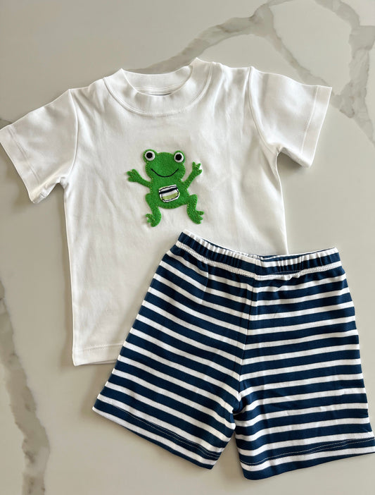 Shirt w/ Shorts | White | Frog