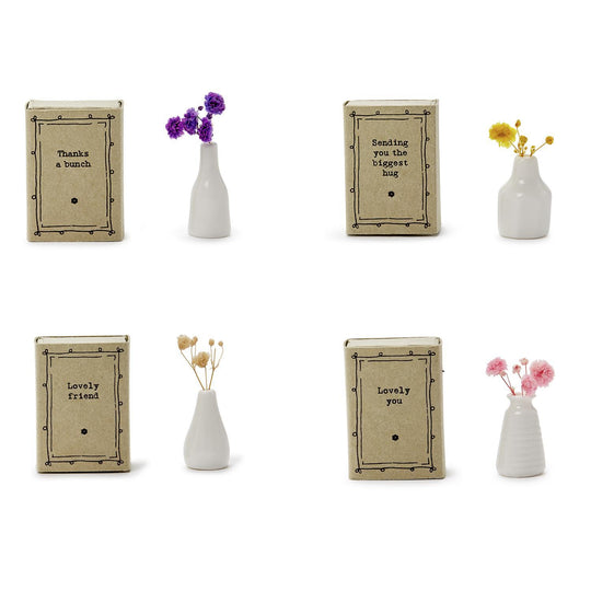 Vase with Flowers Matchbox | Assorted Styles
