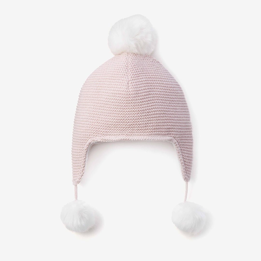 Pink Aviator Pom Hat | 3-9M