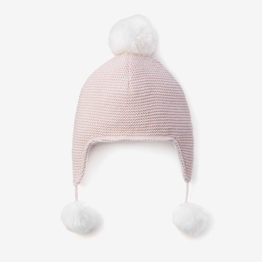 Pink Aviator Pom Hat | 3-9M