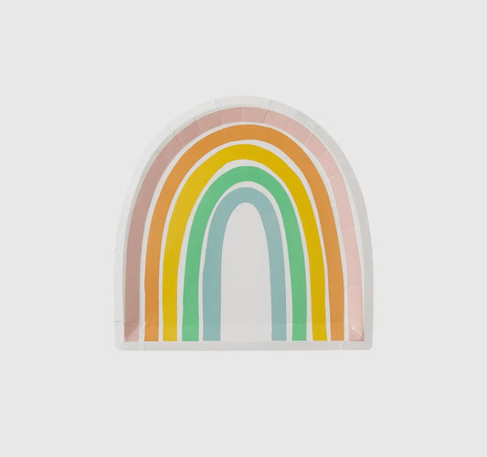 Pastel Rainbow Plates