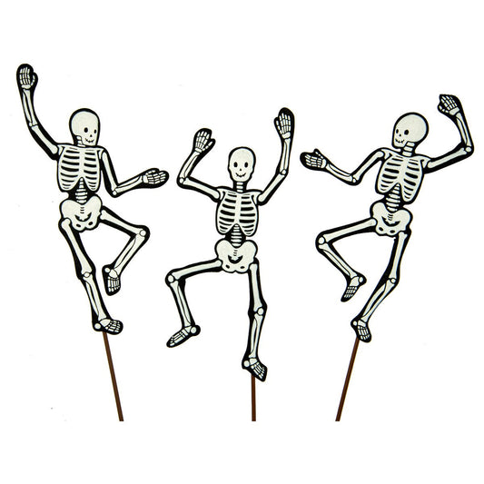 Metal Stake/Decor | Dancing Skeletons | Assorted Styles