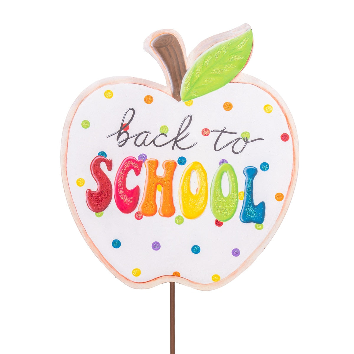 Metal Stake/Decor | Back to School Apple