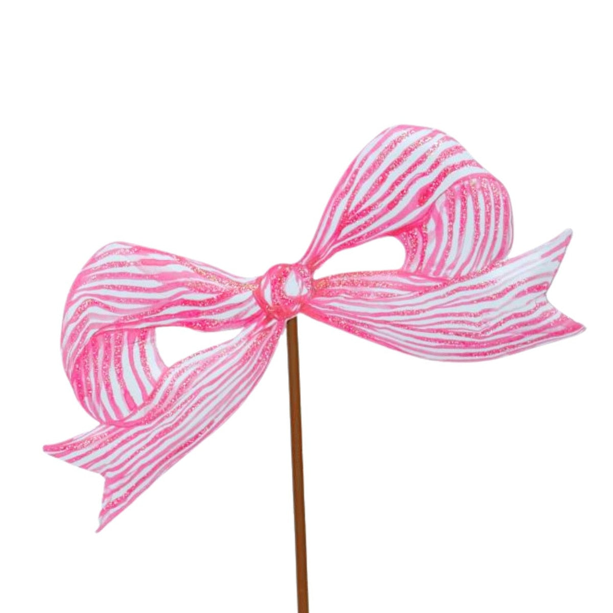 Metal Stake/Decor | Pink Bow